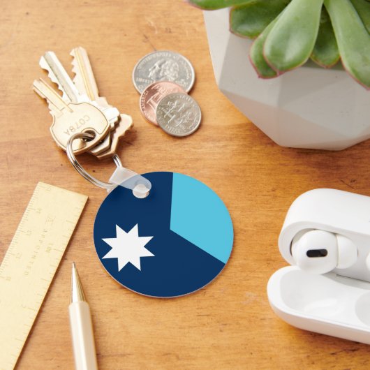 Keychain with Flag of Minnesota, USA Schlüsselanhänger (Schreibtisch)