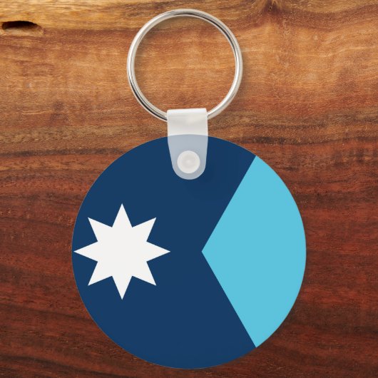 Keychain with Flag of Minnesota, USA Schlüsselanhänger (Vorderseite)