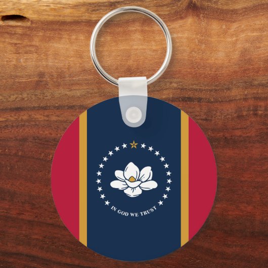 Keychain with Flag of Mississippi Schlüsselanhänger (Vorderseite)