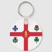 Keychain with Flag of Montreal, Canada Schlüsselanhänger (Vorderseite)