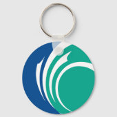 Keychain with Flag of Ottawa, Canada Schlüsselanhänger (Vorderseite)