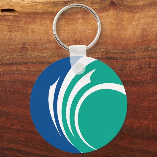 Keychain with Flag of Ottawa, Canada Schlüsselanhänger (Rückseite)