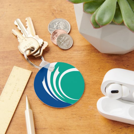 Keychain with Flag of Ottawa, Canada Schlüsselanhänger (Schreibtisch)