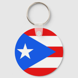 Keychain with Flag of Puerto Rico Schlüsselanhänger