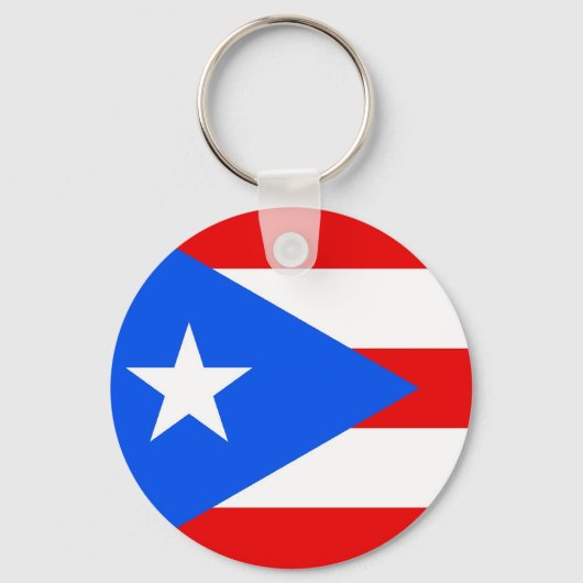 Keychain with Flag of Puerto Rico Schlüsselanhänger (Vorderseite)