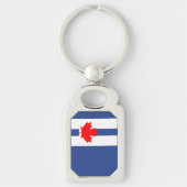 Keychain with flag of Toronto Schlüsselanhänger (Vorderseite)