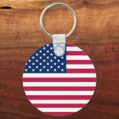 Keychain with Flag of USA Schlüsselanhänger (Vorderseite)