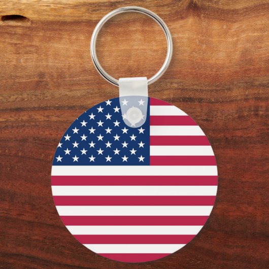 Keychain with Flag of USA Schlüsselanhänger (Vorderseite)