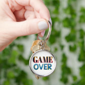 Keychain with "Game Over" in bold, colorful letter Schlüsselanhänger (Hand)