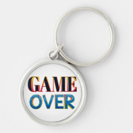 Keychain with "Game Over" in bold, colorful letter Schlüsselanhänger