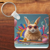 keychain with rabbit and dog schlüsselanhänger (Vorderseite)