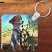 keychain with rabbit and dog schlüsselanhänger (Rückseite)