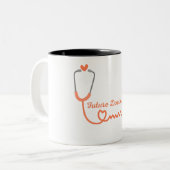 Keychain Zweifarbige Tasse (Vorderseite Links)