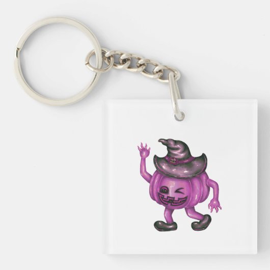 Keychains & Lanyards - Witch Hat Pumpkin Schlüsselanhänger (Vorderseite)
