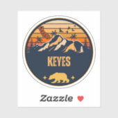 Keyes, California Aufkleber (Blatt)
