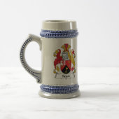 Keyes Familienwappen Bierglas (Links)