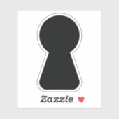 KEYHOLE AUFKLEBER (Blatt)