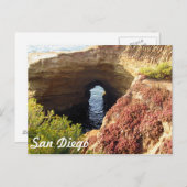 Keyhole bei Sunset Cliffs Postkarte (Vorne/Hinten)