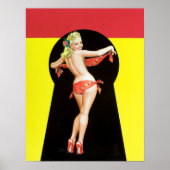 Keyhole Blonde Button Up Poster (Vorne)