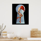 Keyhole-Button hoch Poster (Küche)