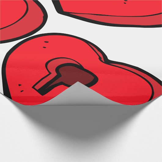 Keyhole Heart Geschenkpapier