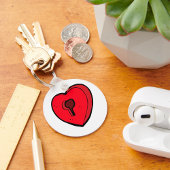 Keyhole Heart Schlüsselanhänger