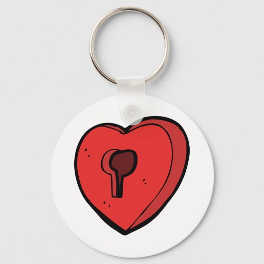 Keyhole Heart Schlüsselanhänger (Vorderseite)