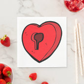 Keyhole Heart Serviette