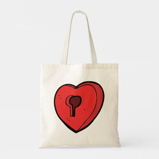 Keyhole Heart Tragetasche (Rückseite)