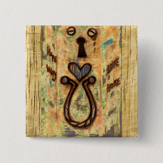 Keyhole & Herz Button (Vorderseite)