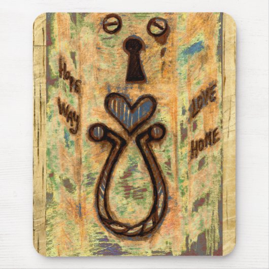 Keyhole & Herz Mousepad (Vorne)