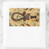 Keyhole & Herz Rechteckiger Aufkleber (Tasche)