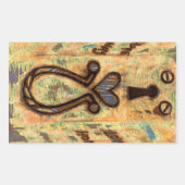 Keyhole & Herz Rechteckiger Aufkleber (Vorderseite)