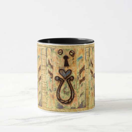 Keyhole & Herz Tasse (Zentrum)