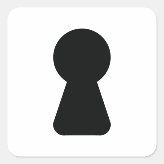 KEYHOLE QUADRATISCHER AUFKLEBER (Vorderseite)