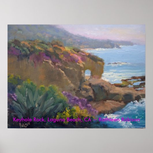 Keyhole Rock, Laguna Beach, CA ~ Kathleen Robison Poster (Vorne)