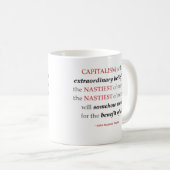 Keynes-Kapitalismus-Zitat-Tasse Kaffeetasse (VorderseiteRechts)