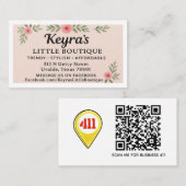 KEYRA'S LITTLE BOUTIQUE IN UVALDE VISITENKARTE (Vorne/Hinten)