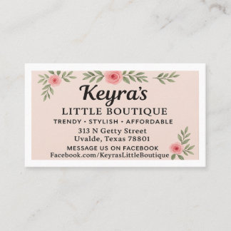 KEYRA'S LITTLE BOUTIQUE IN UVALDE VISITENKARTE