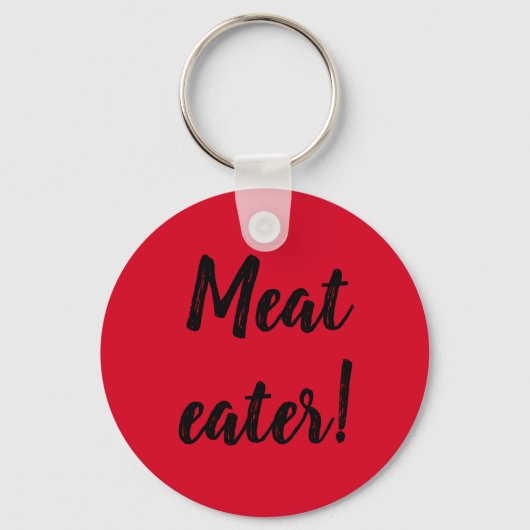 Keyring - Fleisch essen Blut rot Schlüsselanhänger (Vorderseite)