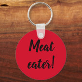 Keyring - Fleisch essen Blut rot Schlüsselanhänger (Vorderseite)