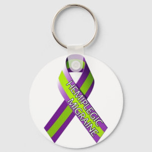 Keyring - Hemiplegic Migraine Ribbon Schlüsselanhänger