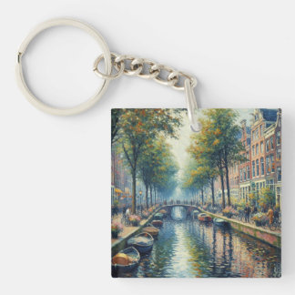 Keyring - Herbstnachmittag am Kanal Schlüsselanhänger