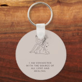 Keyring "" Ich lebe in Harmonie mit anderen und t. Schlüsselanhänger (Vorderseite)
