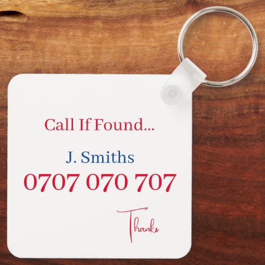 Keyring - Made in UK Schlüsselanhänger (Rückseite)