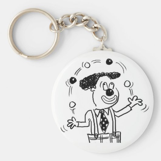 Keyring mit einer Juggler Juggling Illustration Schlüsselanhänger (Vorne)
