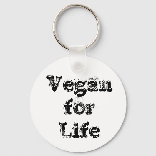 Keyring - Vegan für das Leben Schlüsselanhänger (Vorderseite)