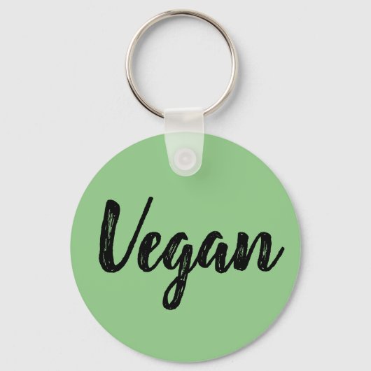 Keyring - Vegan grün Schlüsselanhänger (Vorderseite)
