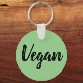 Keyring - Vegan grün Schlüsselanhänger (Vorderseite)