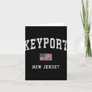 Keyrt New Jersey Nj Vintage Amerikanische Flagge S Karte